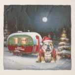 Foulard Winter Bulldog Caravan Christmas Adventure<br><div class="desc">Laissez-vous tenter par la magie d'une nuit d'hiver enneigée alors qu'une caravane glisse gracieusement à travers le paysage illuminé par la lune. La beauté sereine de la neige scintillante et l'éclat enchanteur de la lune créent une scène captivante, promettant une aventure de Noël inoubliable remplie de chaleur, de joie et...</div>