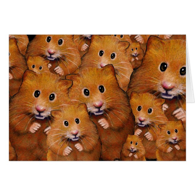 Foule des hamsters mignons : Art original (Devant horizontal)