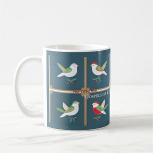 Four Calling Birds, tasse de Noël du 4e jour