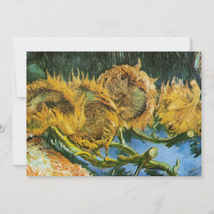 Four Cut Sunflowers par Vincent van Gogh
