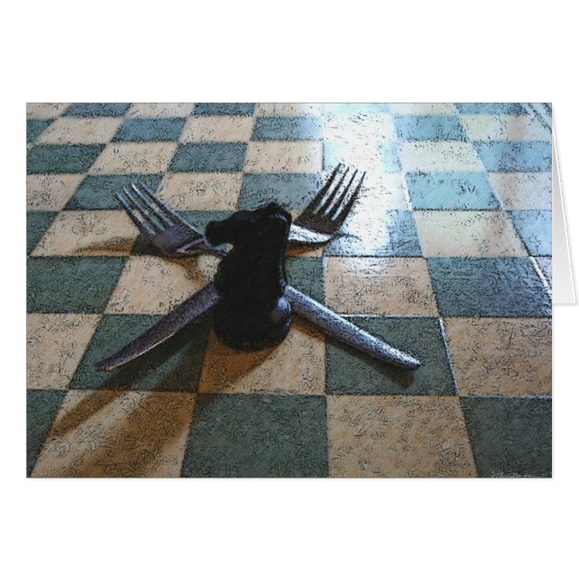 Fourche sur la route (Devant Horizontal)