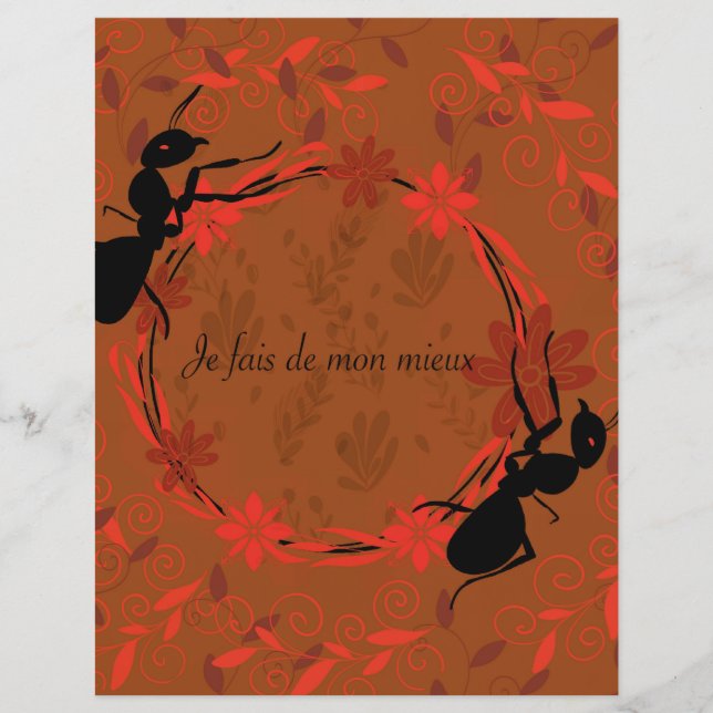 fourmi, affirmation positive, phrase inspirante (Devant)