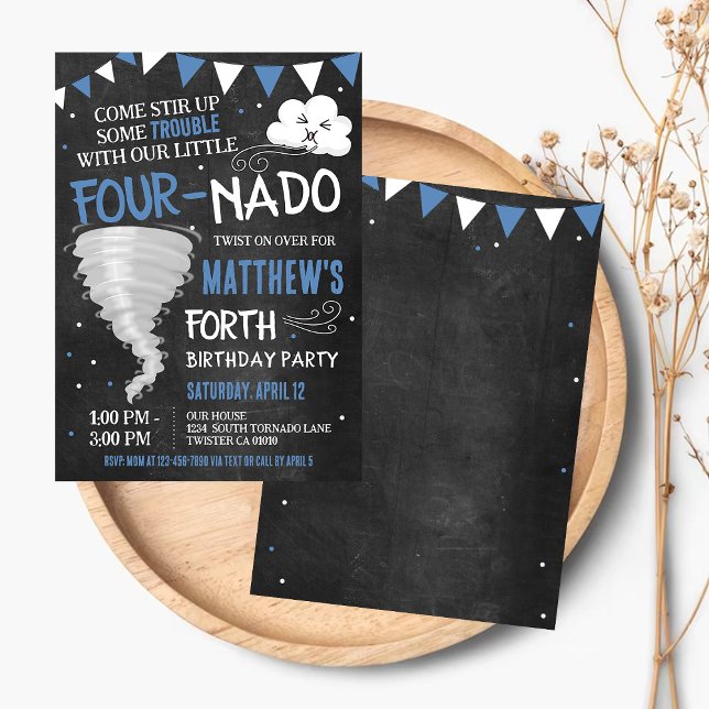 Fournado Invitation Anniversaire Tornado Twister P (Créateur téléchargé)