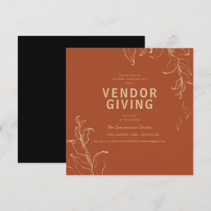 Fournisseur Invitation à la fête de Thanksgiving
