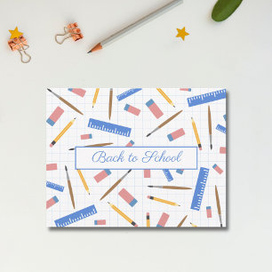 Fournitures scolaires Carte postale Motif