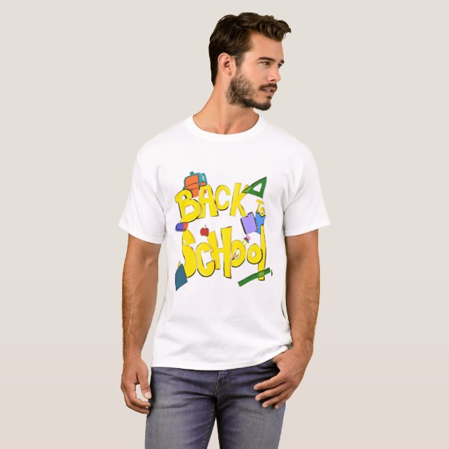 Fournitures scolaires Graphique T-shirt pour le re (Devant entier)