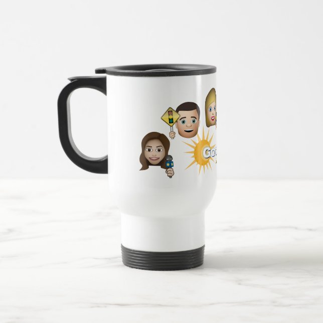 FOX 4 BONJOUR Emoji Travel Mug (Gauche)
