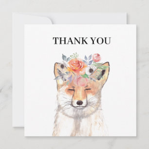 Fox aquarelle Orange Brown Wildlife Art Animal