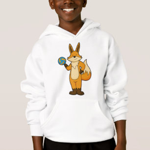 Fox comme joueur de volleyball avec volleyball