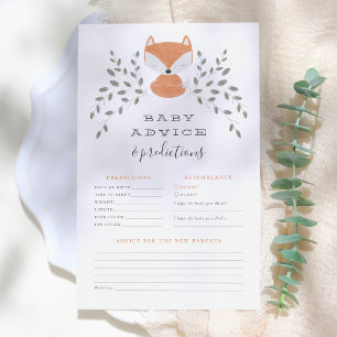 Fox Cub Rustic Woodland Baby Conseils & Prédiction