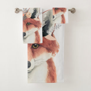 Fox de forestier de couronne de fleur