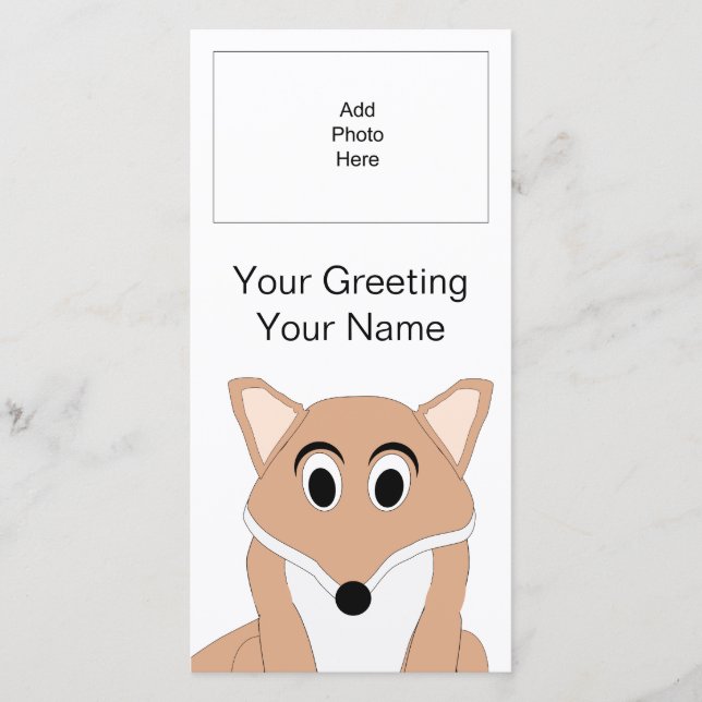 Fox Design Ajouter un Carte photo d'image (Devant)