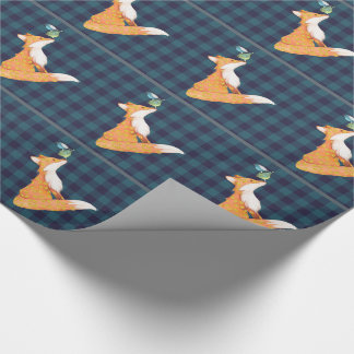 Fox et papier fouineur d'emballage cadeau