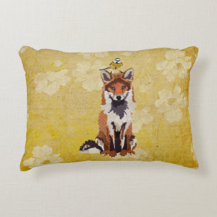 Fox et peu de coussin d'oiseau d'or