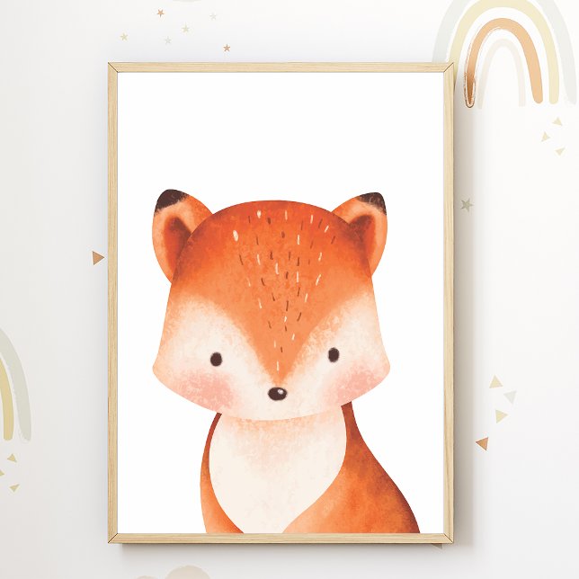 Fox Forest Animal Nursery Poster Enfants Décor de  (Créateur téléchargé)