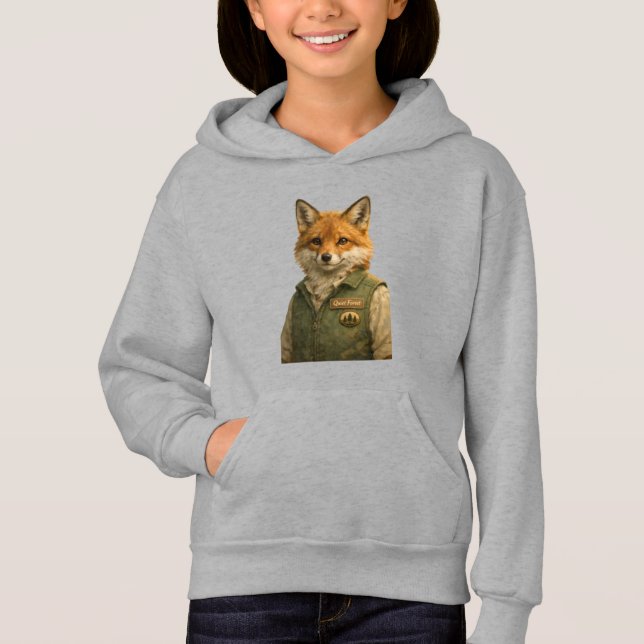Fox Forest Ranger • Sweat à capuche pour filles (Devant)