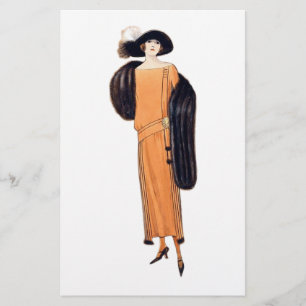 Fox Lady - Illustration de mode Vintage