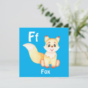 Fox personnaliser ABC : Lettre F - Ajouter votre n
