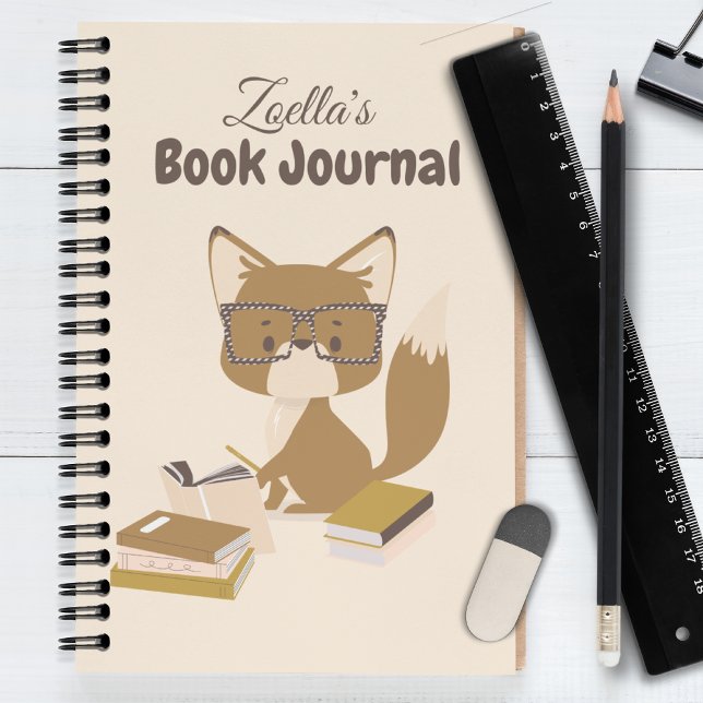 Fox Reading Journal critique livre personnalisé (Reading Collection Notebook Journal Fox)