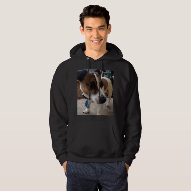 Fox Terrier, Attraction Mens Sweat - shirt à capuc (Devant entier)