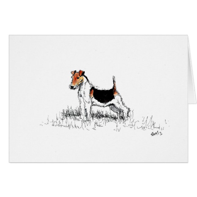 Fox Terrier fier (Devant horizontal)