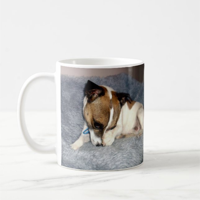 Fox Terrier, Oh Tellement Mince, Mug De Café Blanc (Gauche)
