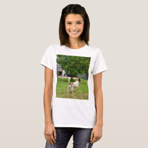 Fox Terriers Playtime, Femme T-shirt blanc