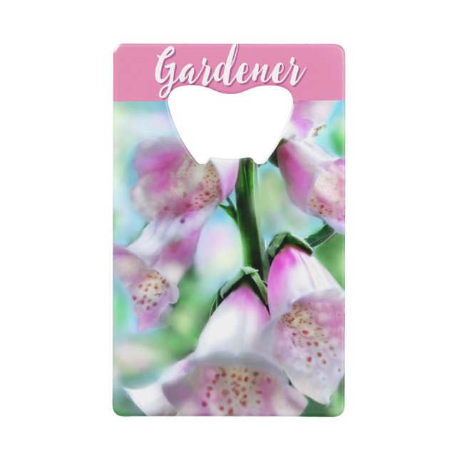 Foxglove Flowers Floral Pink Garden Personalized (Devant)