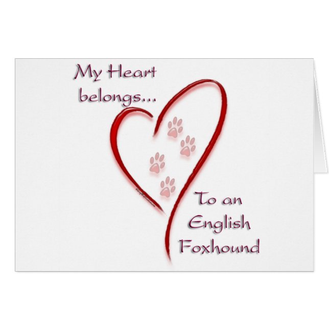 Foxhound Heart Belongs anglais (Devant horizontal)