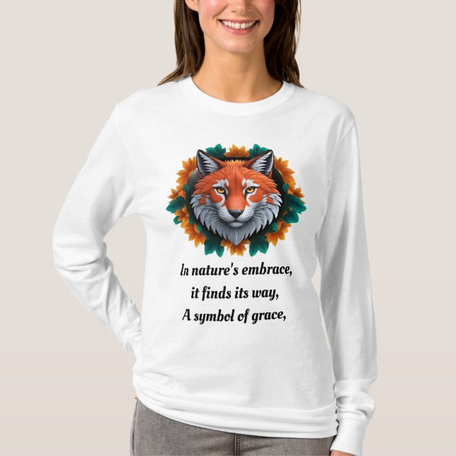 "Foxy Flair : T-shirt Fox vibrant" (Devant)