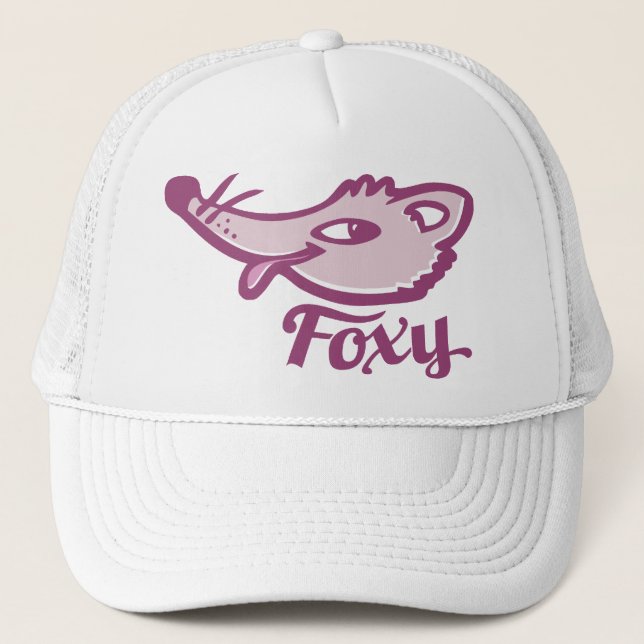 Foxy fox rose graphique filles casquette (Devant)