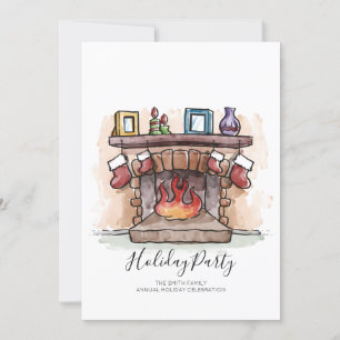 Foyer d'aquarelle Fête Invitation