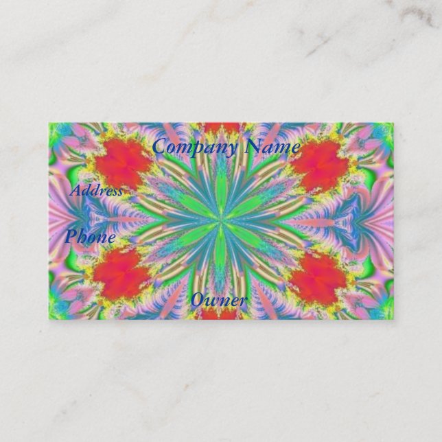 Fractal 2, Carte de visite (Devant)