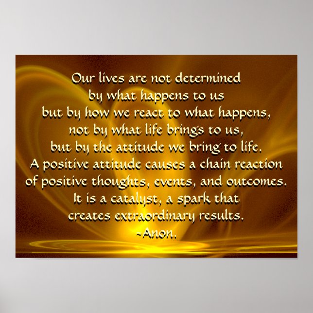 Fractal Firefly with Quotation Poster (Devant)