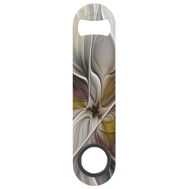 Fractal floral, fleur de fantaisie aux couleurs de (Devant)