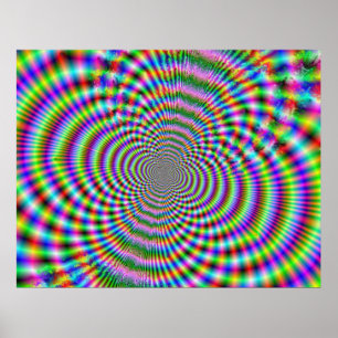 Fractal Optical Illusion 2 Poster