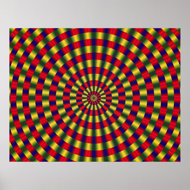 Fractal Optical Illusion Poster (Devant)