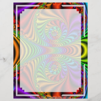 Fractal R~08 en-tête personnalisé 03 - 8,5 po x 11