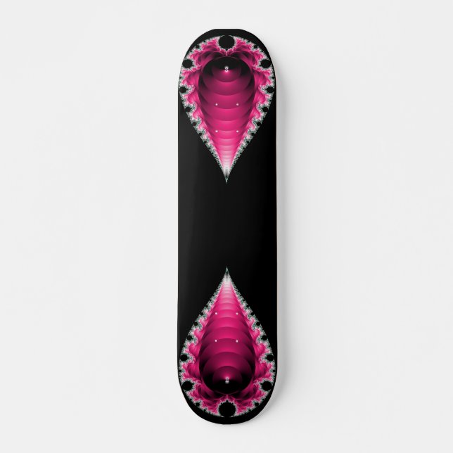 Fractal rose Abstrait sur le pont de skateboard no (Devant)