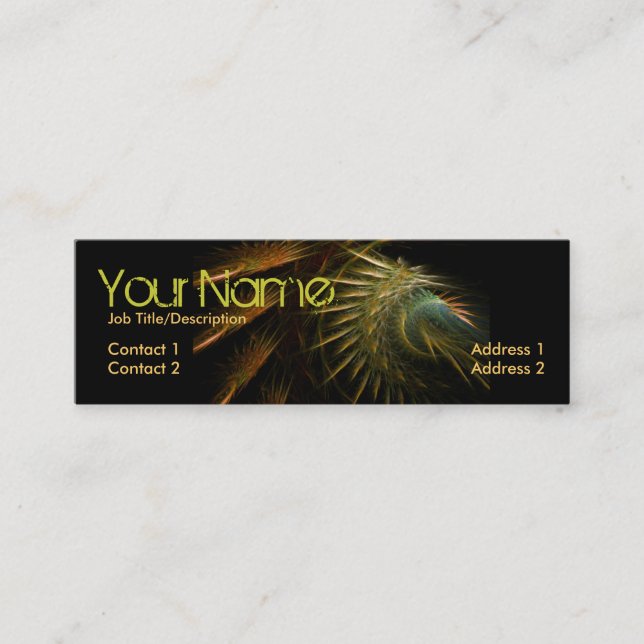 Fractal Spikez Mini Carte de visite (Devant)