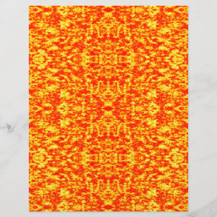 Fractale Abstraite En Rouge Et Orange