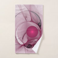 Fractale Balançant, Art Abstrait Moderne Rose de B