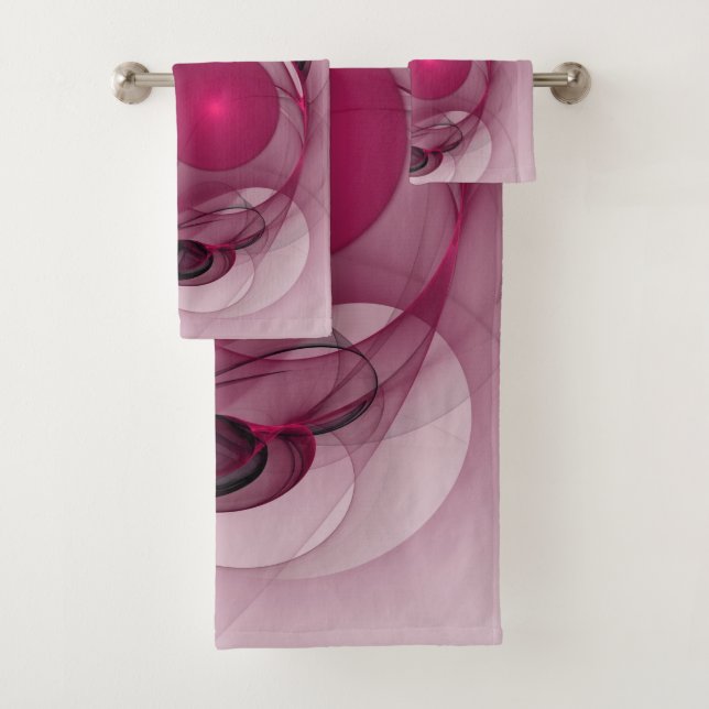 Fractale Balançant, Art Abstrait Moderne Rose de B (En situation)