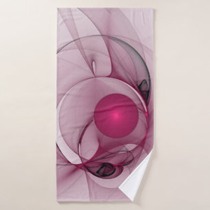 Fractale Balançant, Art Abstrait Moderne Rose de B
