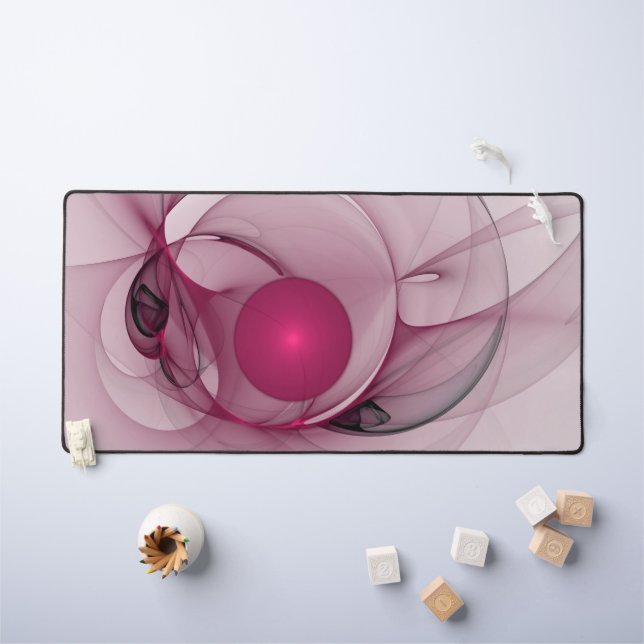 Fractale Balançante, Art Abstrait Moderne Rose Bai (Tableau pour enfants)