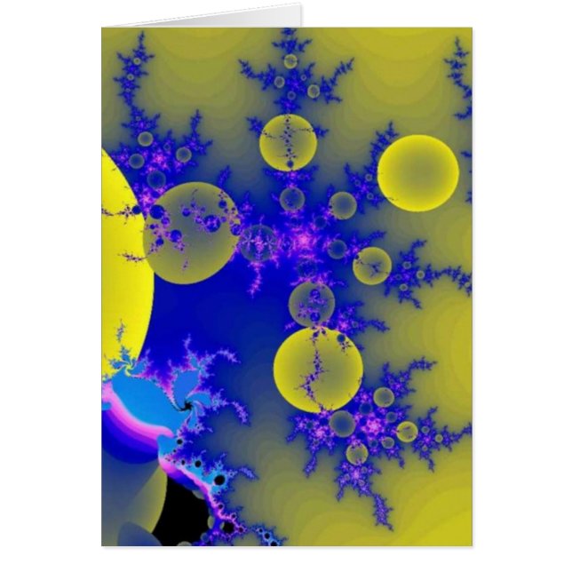 fractale bleue et jaune (Devant)