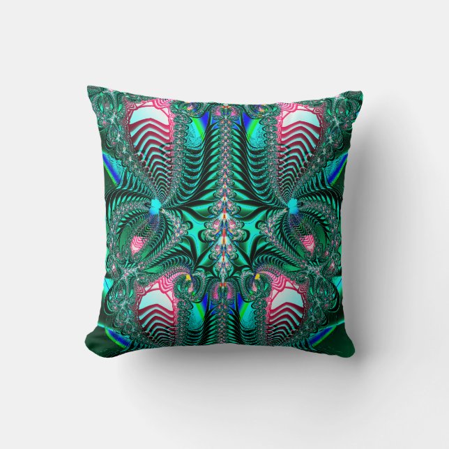 Fractale :  Coussin de plumes de paon (Recto)