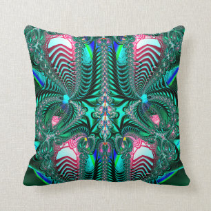 Fractale : Coussin de plumes de paon