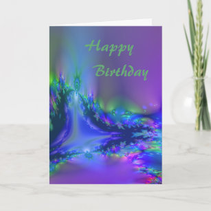 Cartes De Vœux Artiste Fractale Zazzle Fr