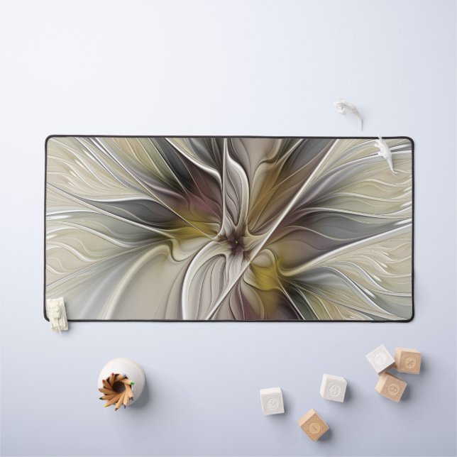 Fractale florale, fleur de fantaisie aux couleurs  (Tableau pour enfants)